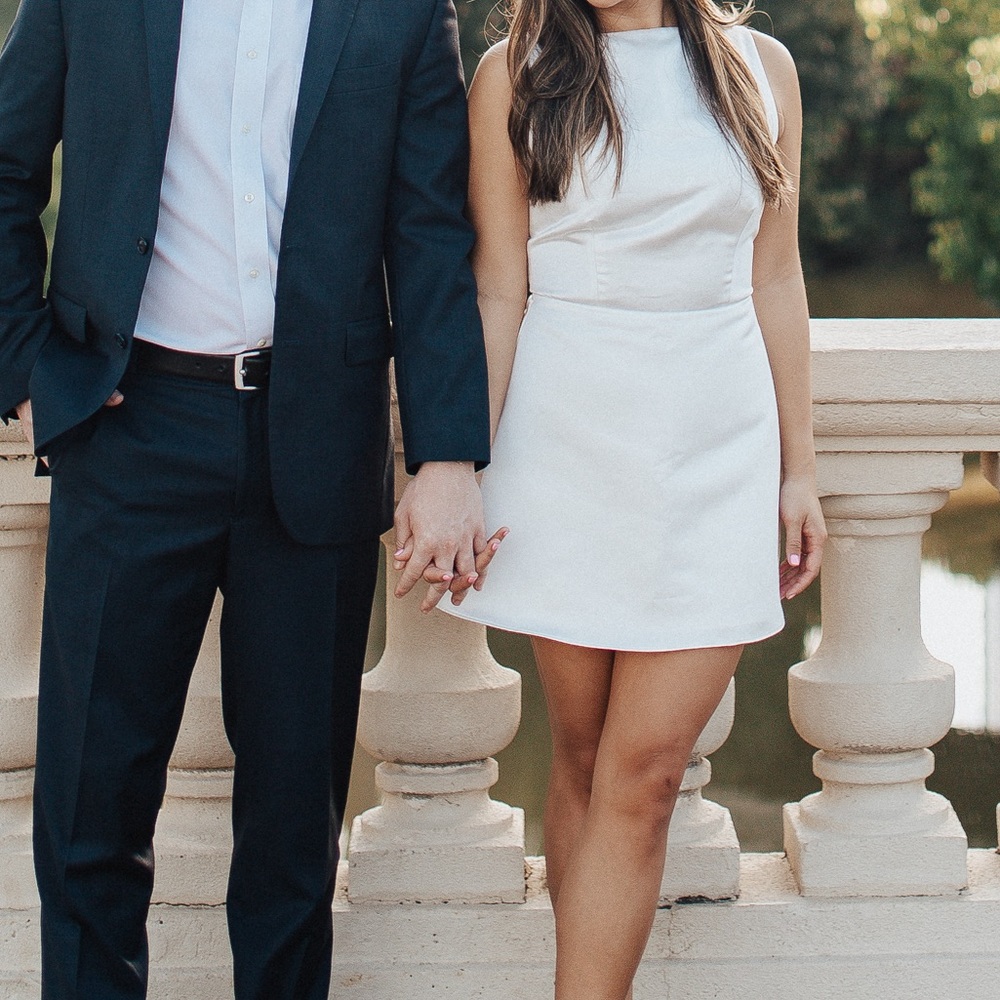 Reformation Zenni Dress (ivory/white)